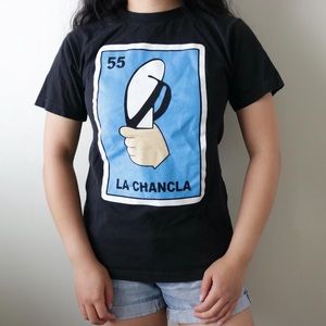 La chancla loteria card shirt